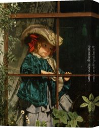 Walk Canvas Paintings - No Walk Today by Sophie Gengembre Anderson