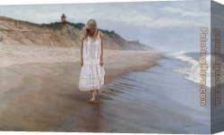 Thoughts of Springtime Canvas Paintings - Gathering Thoughts by Steve Hanks