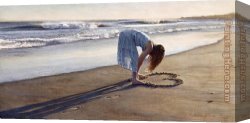 Romance Canvas Paintings - The Daughter of a Great Romance by Steve Hanks