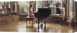 Music of The Soul II Canvas Paintings - The Music Room by Steve Hanks