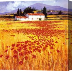 Poppies 1886 Canvas Paintings - Poppies by Steve Thoms