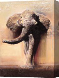 Napoleon, King of Italy Canvas Paintings - King of Savannah by Talantbek Chekirov