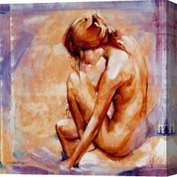 Thoughts of Springtime Canvas Paintings - Wandering Thoughts by Talantbek Chekirov