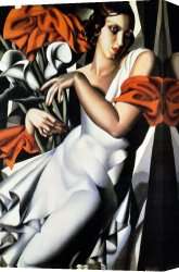 Portrait of Suzy Solidor Canvas Paintings - Portrait of Ira by Tamara de Lempicka