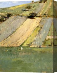 Valley of The Yosemite Canvas Paintings - Valley of the Seine Giverny by Theodore Robinson