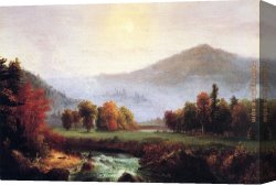 Autumn Canvas Paintings - A View in the United States of America in Autumn by Thomas Cole