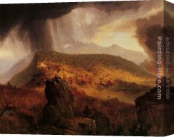 Catskill Canvas Paintings - Catskill Mountain House The Four Elements by Thomas Cole