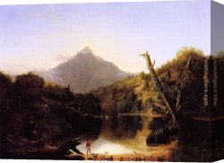 Mount Etna From Taormina Canvas Paintings - Mount Chocorua New Hampshire by Thomas Cole
