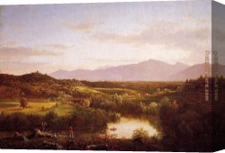 Nearing Camp on The Upper Colorado River Canvas Paintings - River in the Catskills by Thomas Cole