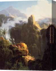 Cole Canvas Paintings - Saint John in the Wilderness by Thomas Cole