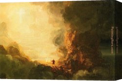Cole Canvas Paintings - The Pilgrim of the Cross at the End of His Journey by Thomas Cole