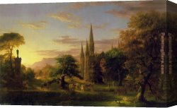 Return Canvas Paintings - The Return by Thomas Cole