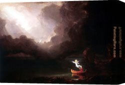 The Voyage of Life Manhood Canvas Paintings - The Voyage of Life Old Age by Thomas Cole