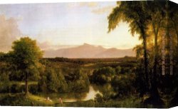 Autumn Canvas Paintings - View on the Catskill - Early Autumn by Thomas Cole