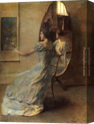 Mirror Canvas Paintings - Before the Mirror by Thomas Dewing
