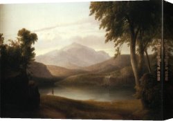 Thomas Doughty Canvas Paintings - In the Catskills by Thomas Doughty