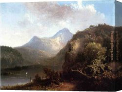 Thomas Doughty Canvas Paintings - View in Maine by Thomas Doughty