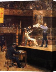 Hard Times Canvas Paintings - In the mid-time by Thomas Eakins