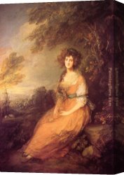Sheridan Canvas Paintings - Mrs Sheridan by Thomas Gainsborough