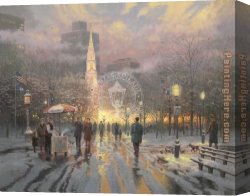 Celebration Canvas Paintings - Boston Celebration by Thomas Kinkade