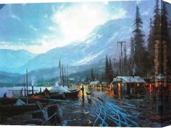 Dawson Canvas Paintings - Dawson by Thomas Kinkade