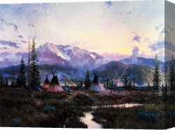 Peace Canvas Paintings - Days Of Peace by Thomas Kinkade
