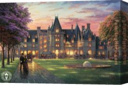 Evening Mood Canvas Paintings - elegant evening by Thomas Kinkade