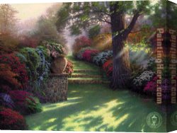 Genesis The Fall And Expulsion From Paradise The Original Sin Canvas Paintings - Pathway to Paradise by Thomas Kinkade