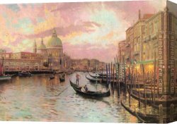 Kinkade Canvas Paintings - venice by Thomas Kinkade