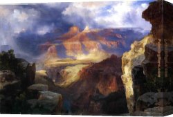 La Nature Se Devoilant Devant La Science Canvas Paintings - A Miracle of Nature by Thomas Moran