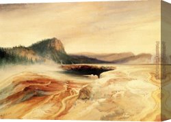 Promise of Spring Canvas Paintings - Giant Blue Spring, Yellowstone by Thomas Moran