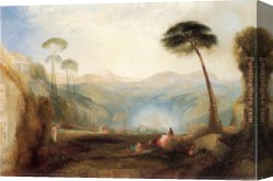 Golden Harvest Canvas Paintings - Golden Bough by Thomas Moran