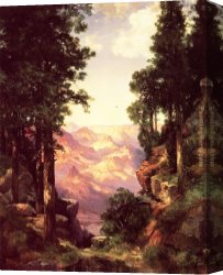 Grand Canvas Paintings - Grand Canyon 12 by Thomas Moran