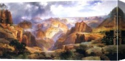 Grand Canvas Paintings - Grand Canyon 1904 by Thomas Moran