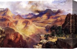 Grand Canvas Paintings - Grand Canyon 2 by Thomas Moran