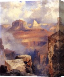 Grand Canvas Paintings - Grand Canyon by Thomas Moran