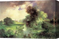 East Bergholt Rectory Canvas Paintings - June, East Hampton by Thomas Moran