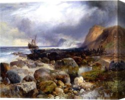 Morning Canvas Paintings - The Morning After by Thomas Moran