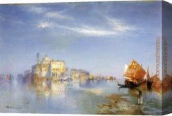 Venice Canvas Paintings - View of Venice by Thomas Moran