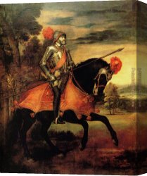 Charles Canvas Paintings - Emperor Charles by Titian