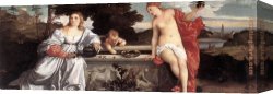 Which One Do You Love Best Canvas Paintings - Sacred and Profane Love by Titian