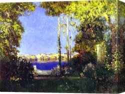 Land Canvas Paintings - The never-never Land by Tom Mostyn