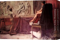 A Sculptors Model Canvas Paintings - The Sculptor's Studio by Tom Roberts