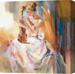 Anna Canvas Paintings - Anna White Note III by Unknown Artist