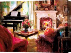 The Light of Peace Canvas Paintings - At Peace by Unknown Artist