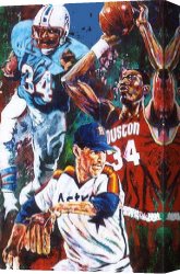 Under The Stars Canvas Paintings - big star by Unknown Artist