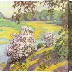 Flying Canvas Paintings - chadwick Laurel at Flying Point by Unknown Artist