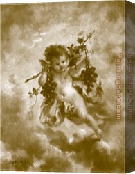 Charles Canvas Paintings - charles lutyens the seasons autumn by Unknown Artist