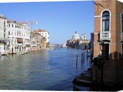 The Doge's Palace From The Entrance to The Grand Canal Canvas Paintings - Grand Canal scene by Unknown Artist