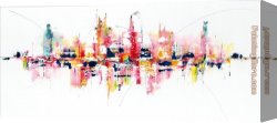 Beach Skyline Canvas Paintings - Hansjorg Furrer Skyline by Unknown Artist
